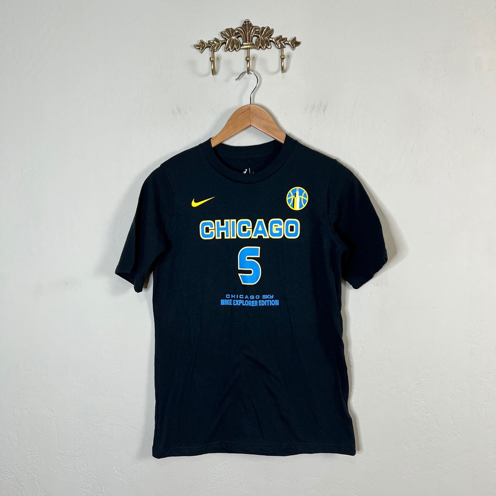 Nike Chicago Sky Angel Reese Explorer Edition Shirt Youth Large 14/16 Black New
